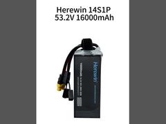 Herewin 14S1P 16Ah 53.2V Soft Pack Drone Batterij 25C Ontladingspercentage