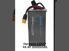 Hierin 12S 44.4V 25C 30000mAh Pouch Pack Lipo UAV batterij