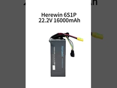 Hierin 6S1P 16000mAh 22.2V 25C Lipo Drone Battery Pack voor UAV's