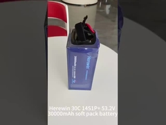 Hierin 30000mAh 14S 53.2V 25C LiPo UAV batterij in Soft Pack