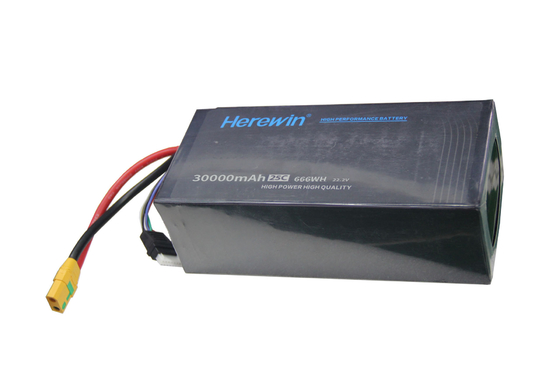 Herewin Battery 30000mAh UAV LiPo Pouch Cell Battery Pack 6S1P 22.2V