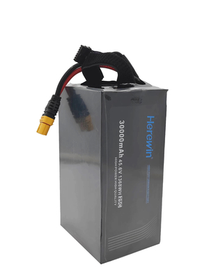 Soft Pack Hierin 12S 45.6V 30000mAh LiHv Uav Drone Battery 25C