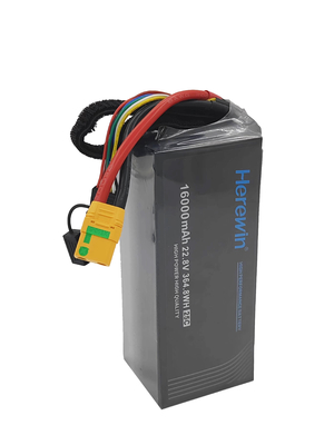 6S1P 16000mAh 22.8V 25C Herewin-batterijen LiHv Drone-batterijpakket Voor UAV's