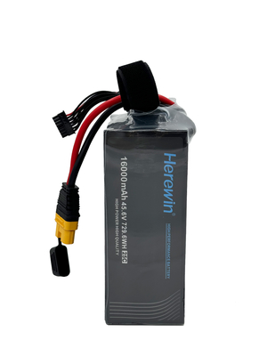 16000mAh 12S 45.6V 25C LiHv Pouch Cell Battery Soft Pack Herewin UAV Battery