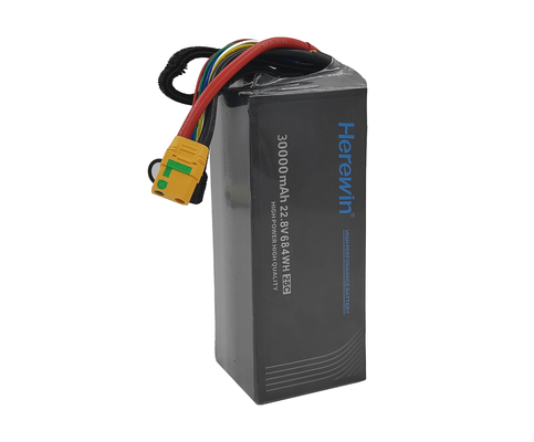 6S1P 22.8V 6s 30000mah Lipo accu zakcel hoge spanning accu pakket