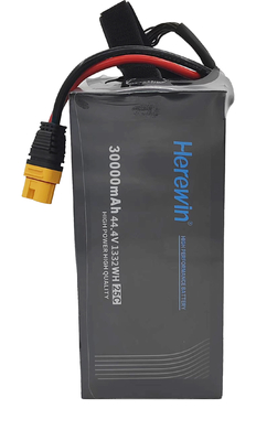 12S 44.4V 30Ah LiHv Herewin Landbouw Drone Batterij 25C Soft Pack