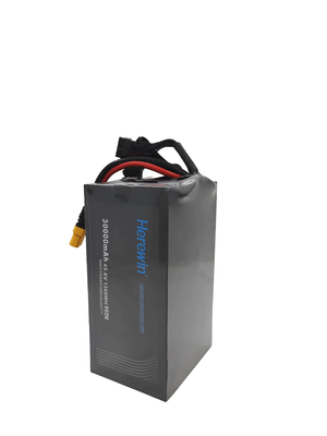 High Voltage Soft Pack UAV Battery 45.6V 30000mAh 25C LiHv Drone Battery Herewin 12S