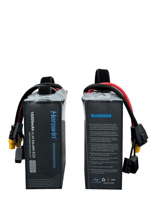 UAV Drone Battery Herewin 14S1P 51.8V 16000mAh 25C Soft Pack LiPo UAV Battery