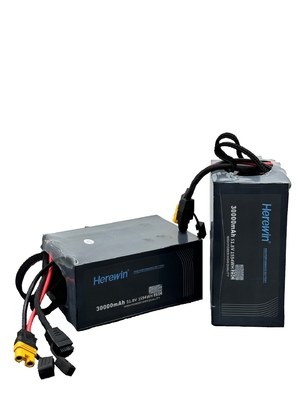 Aflevering Drone LiPo 25C Uav Batterijpakket 14S1P 30Ah 51.8V 30000mAh 8kg