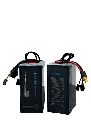 14S 53.2V 25C LiPo Soft Pack Drone batterijpakket 30000mAh Herewin Uav Lipo batterijen