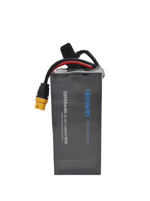 12S 45.6V 30000mAh LiHv Soft Pack UAV batterij 25C Herewin batterij