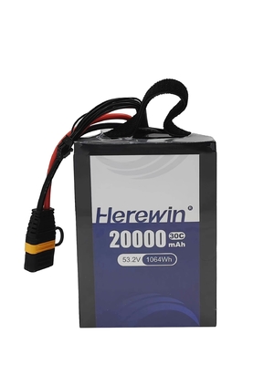 Drone Lipo Battery Herewin 20000mAh 53.2 V Soft Pack Drone Agri UAV Battery Pack