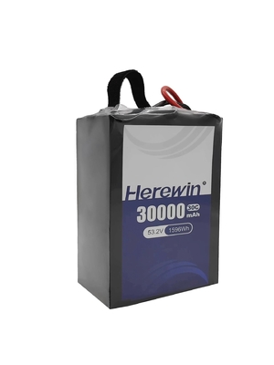Herewin 14S1P 30000mAh Soft Pack Semi Solid State Battery 30C Sprayer UAV Battery 53.2V