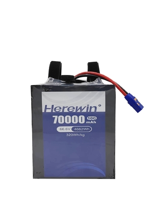 Herewin Semi Solid Battery voor Uav 18S 66.6V 70000mAh High Energy Density Battery
