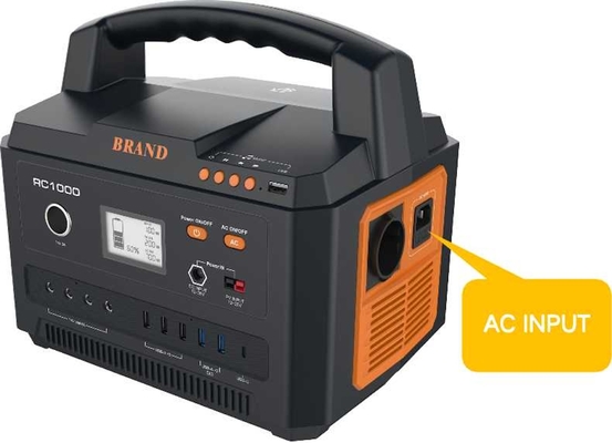 2*18W+3*10W Draagbare stroombron voor kamperen 999Wh Buiten 500W Snel opladen
