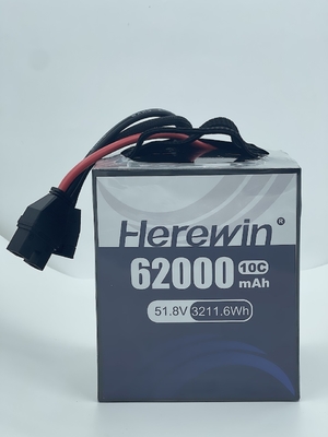 10C 62000mah Drone Lithiumbatterij 51.8V 14S Lithiumpolymerbatterij