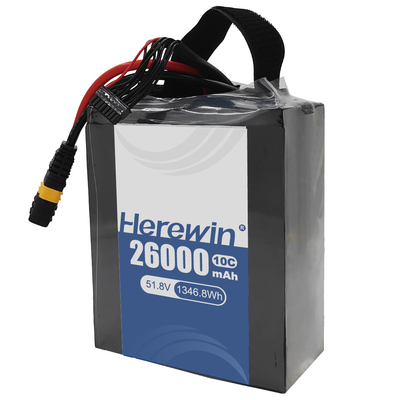 Herewin Semi-Solid State Battery 14S 51.8V 26000mAh Fast Charging voor Drone Power