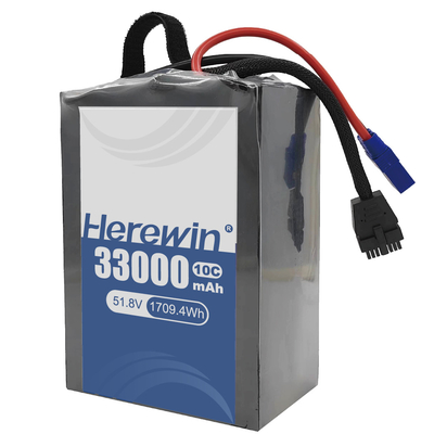 Herewin Semi-Solid State Battery 14S 51.8V 33000mAh voor UAV Drone