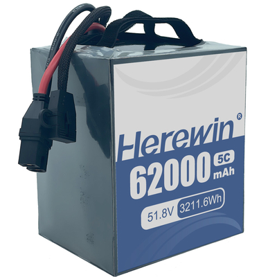 UAV Semi Solid State Battery Herewin 62000mAh 14S2P 51.8V Energieopslagoplossing voor veeleisende toepassingen